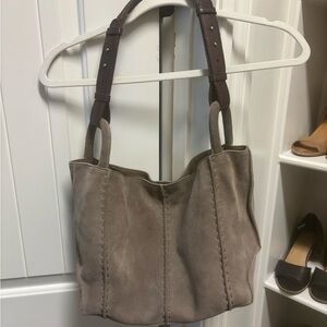 The Sal Los Feliz medium suede tote